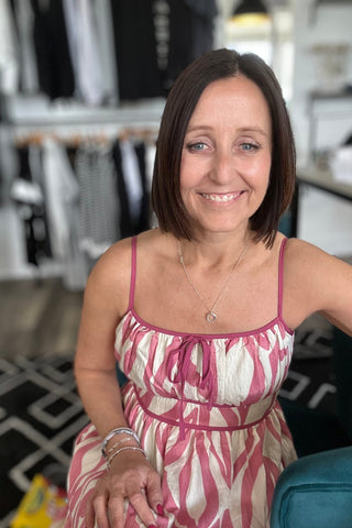 Meghan Ikat Border Print Smocked Midi Dress - Just Dani Boutique + Color Studio