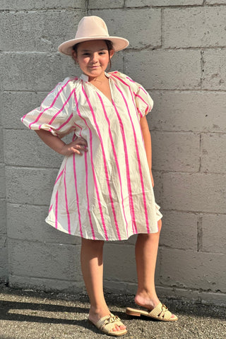 Mel Puff Sleeve Dress - The Funky Zebras Clear Lake