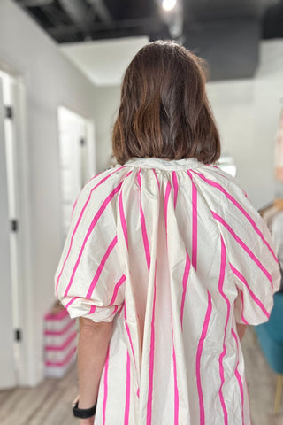 Mel Puff Sleeve Dress - The Funky Zebras Clear Lake