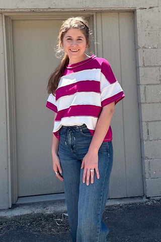 Mira French Terry Exposed Seam Top - Just Dani Boutique + Color Studio