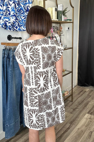 Mirabelle Printed Round Neck Dress - Just Dani Boutique + Color Studio