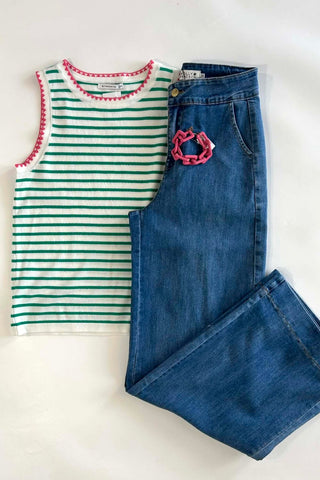 Molly Wide Leg Medium Wash Jeans - The Funky Zebras Clear Lake