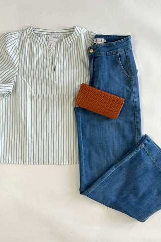 Molly Wide Leg Medium Wash Jeans - The Funky Zebras Clear Lake