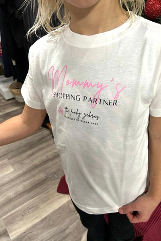 Mommy's Shopping Partner Tee - The Funky Zebras Clear Lake