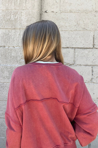 Nora Mineral Wash French Terry Cardi - Just Dani Boutique + Color Studio
