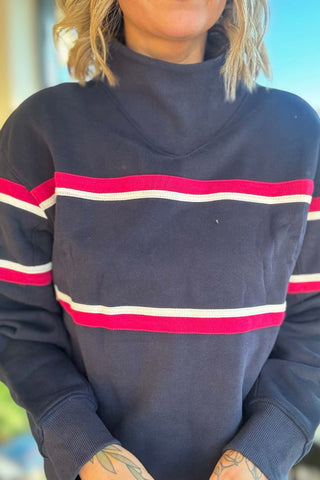 Off Duty Mock Neck Sweatshirt - Just Dani Boutique + Color Studio
