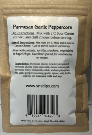 Parmesan Garlic Peppercorn Dip Mix - The Funky Zebras Clear Lake