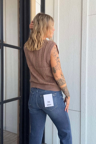 Pax Hazelnut Sweater Vest - Just Dani Boutique + Color Studio