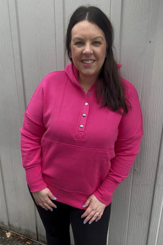 PINK FRIDAY Snap Sweatshirts - The Funky Zebras Clear Lake
