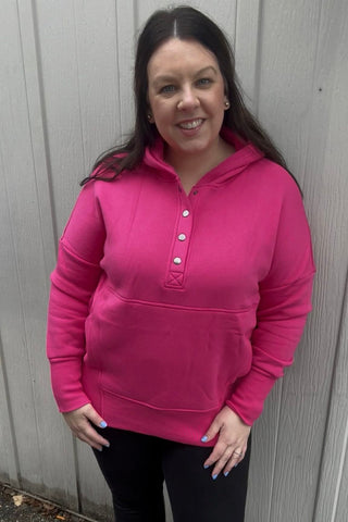 PINK FRIDAY Snap Sweatshirts - The Funky Zebras Clear Lake