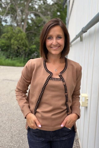 Pippa Camel Cardigan - Just Dani Boutique + Color Studio