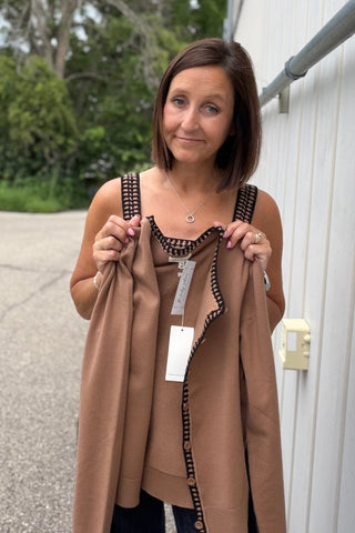 Pippa Camel Sweater Tank - Just Dani Boutique + Color Studio