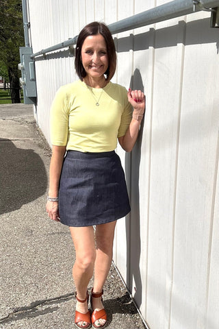 Quinn Classic Ribbed Short Sleeve Crew - Just Dani Boutique + Color Studio