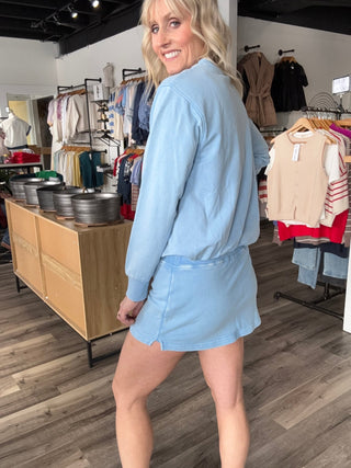 Reilly Bubble Hem Top & Skort - The Funky Zebras Clear Lake
