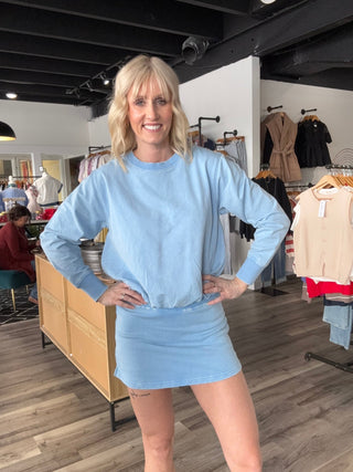 Reilly Bubble Hem Top & Skort - The Funky Zebras Clear Lake