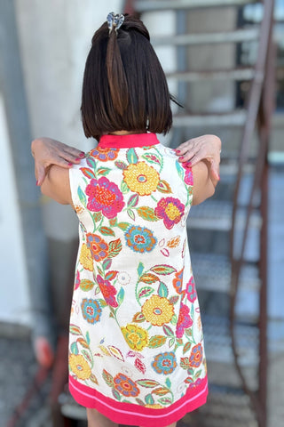 Rhea Sleeveless V Neck Floral Dress - Just Dani Boutique + Color Studio