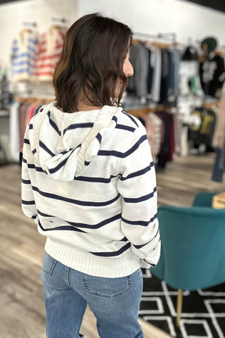 Rylee Striped Hoodie Sweater - 2 COLORS - The Funky Zebras Clear Lake
