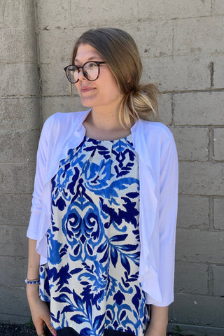 Sassy White Cardigan - Just Dani Boutique + Color Studio