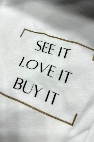 See It Love It Buy It Long Sleeve Tee - The Funky Zebras Clear Lake