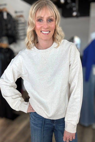 Serenity Fleece Crewneck Sweatshirt - The Funky Zebras Clear Lake
