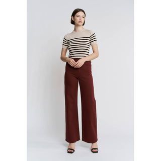 Sophia High Rise Wide Leg Pants - The Funky Zebras Clear Lake