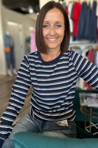 Stacy Striped Top - Just Dani Boutique + Color Studio
