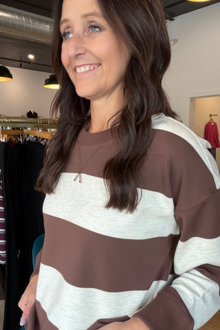 Stride Striped Modal Top - Just Dani Boutique + Color Studio