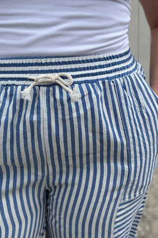 Sylvie Striped Patchwork Jogger Pants - Just Dani Boutique + Color Studio