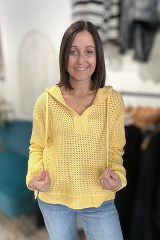 Tessa Drawstring Hoodie Sweater - 2 Colors! - The Funky Zebras Clear Lake