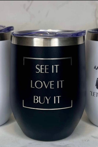TFZ Wine Tumblers - The Funky Zebras Clear Lake