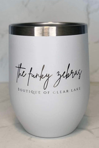 TFZ Wine Tumblers - The Funky Zebras Clear Lake
