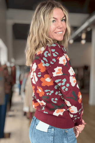 THML Floral Sweater - Just Dani Boutique + Color Studio
