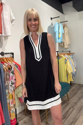 THML V-Neck Color Block Dress - Just Dani Boutique + Color Studio