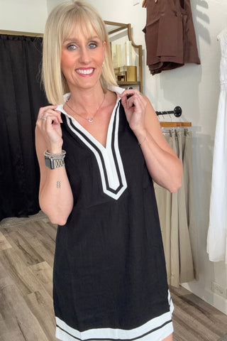 THML V-Neck Color Block Dress - Just Dani Boutique + Color Studio
