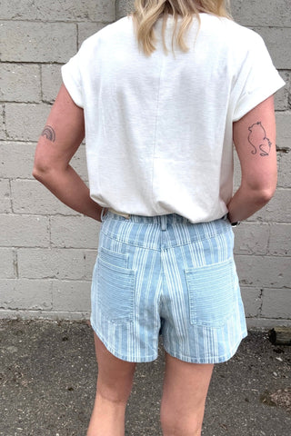 Tina Mixed Striped Shorts - Just Dani Boutique + Color Studio
