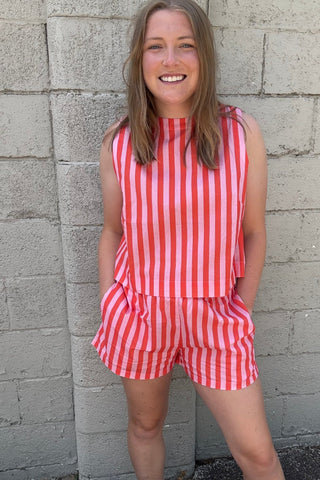 Torey Striped Lightweight Shorts - Just Dani Boutique + Color Studio
