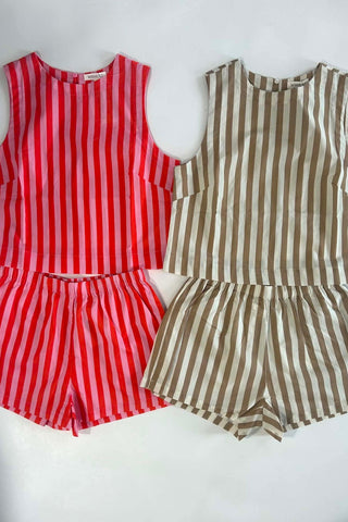 Torey Striped Lightweight Shorts - Just Dani Boutique + Color Studio