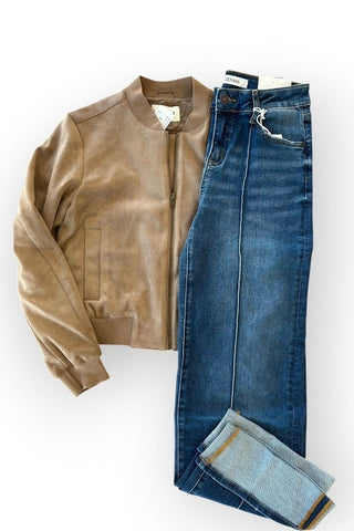Trin Cuffed Wide Leg Jeans - Just Dani Boutique + Color Studio