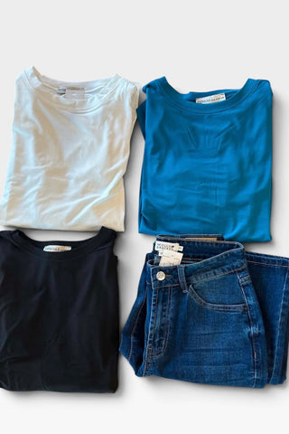 Vivian Mirocofiber Tees-3 colors - Just Dani Boutique + Color Studio